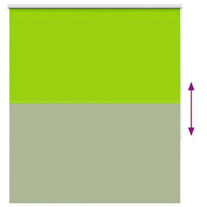 Roller Blind Blackout Leaves Green 140x130 cm Fabric Width 136.6 cm Polyester