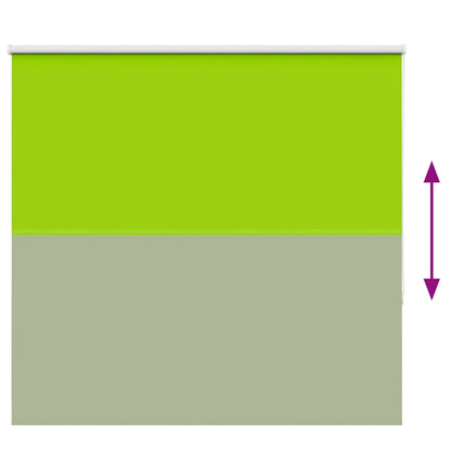 Roller Blind Blackout Leaves Green 145x130 cm Fabric Width 141.6 cm Polyester