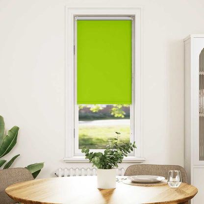 Roller Blind Blackout Leaves Green 40x150 cm Fabric Width 35.7 cm Polyester