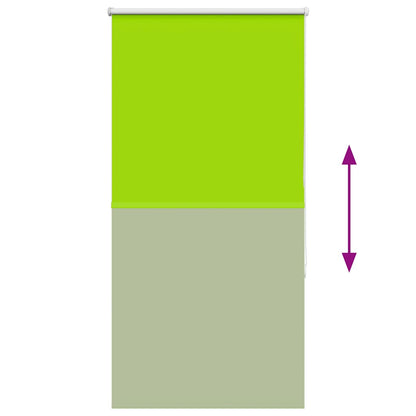 Roller Blind Blackout Leaves Green 80x150 cm Fabric Width 75.7 cm Polyester