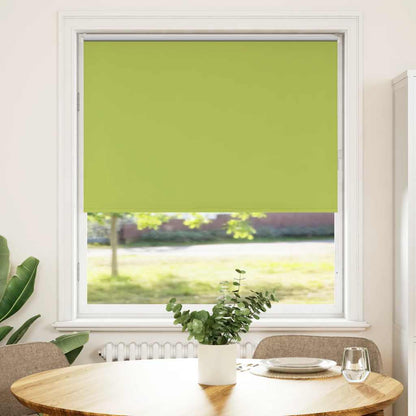 Roller Blind Blackout Leaves Green 115x150 cm Fabric Width 110.7 cm Polyester
