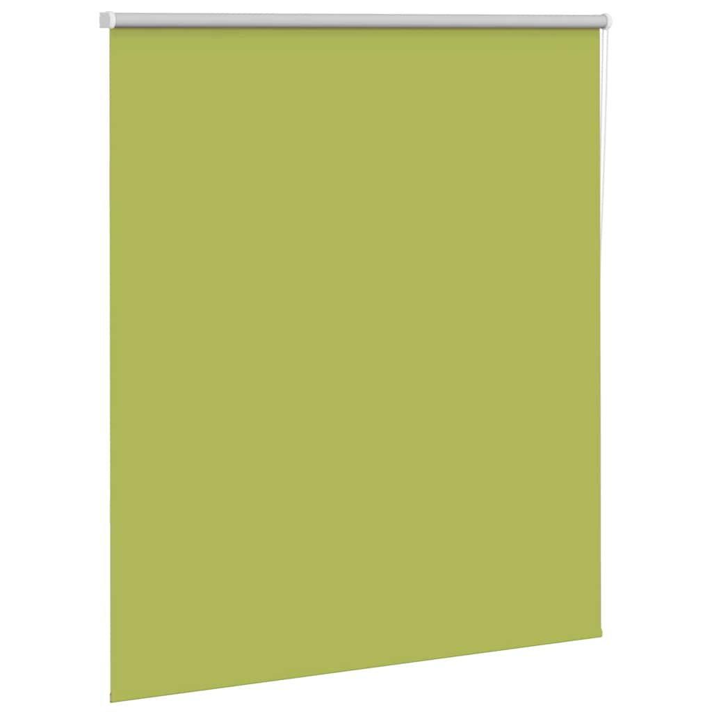 Roller Blind Blackout Leaves Green 125x150 cm Fabric Width 121.6 cm Polyester
