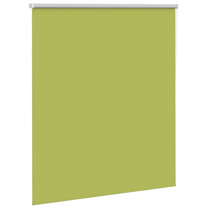 Roller Blind Blackout Leaves Green 125x150 cm Fabric Width 121.6 cm Polyester
