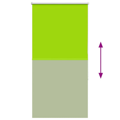 Roller Blind Blackout Leaves Green 80x175 cm Fabric Width 75.7 cm Polyester