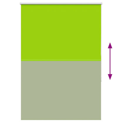 Roller Blind Blackout Leaves Green 90x175 cm Fabric Width 85.7 cm Polyester
