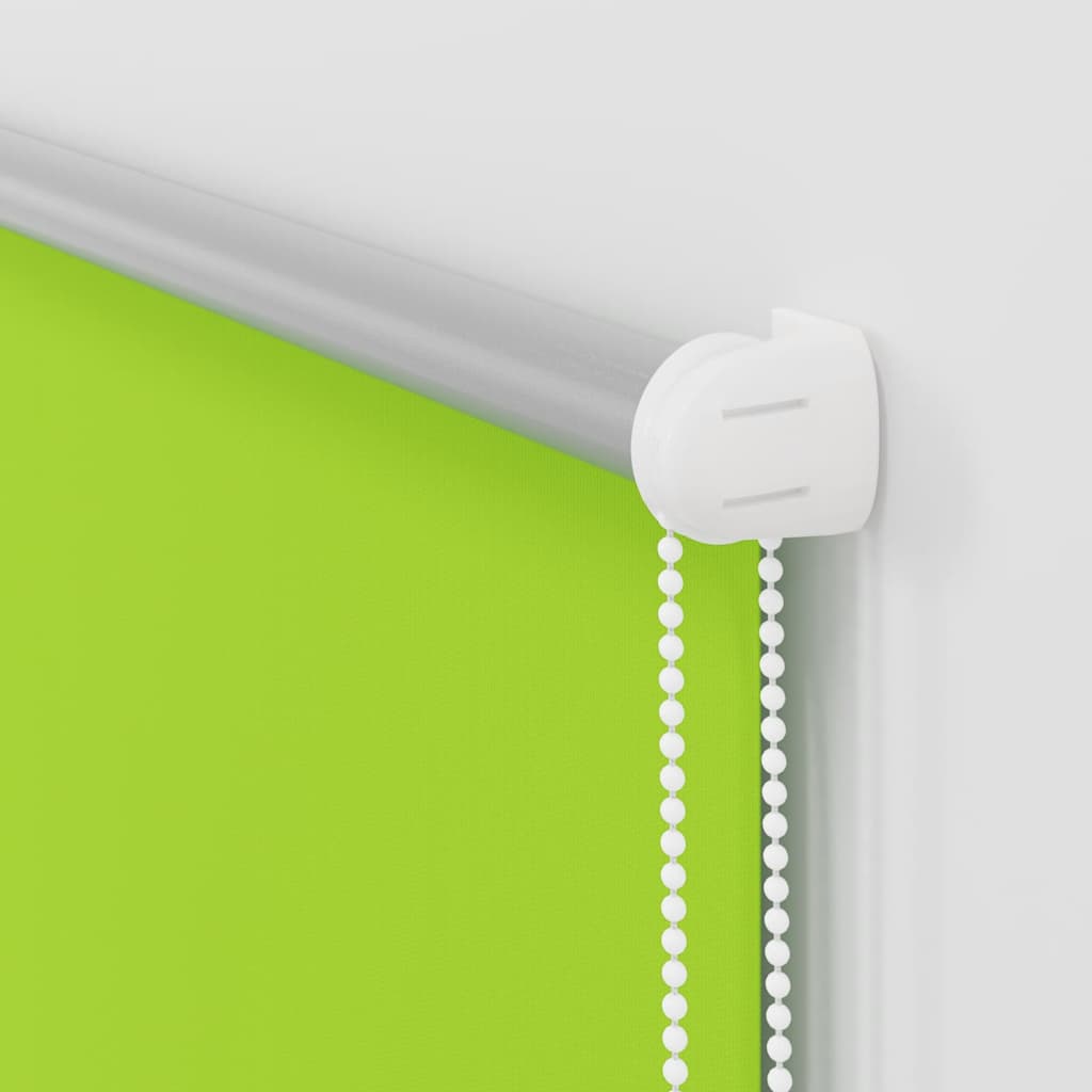 Roller Blind Blackout Leaves Green 95x175 cm Fabric Width 90.7 cm Polyester