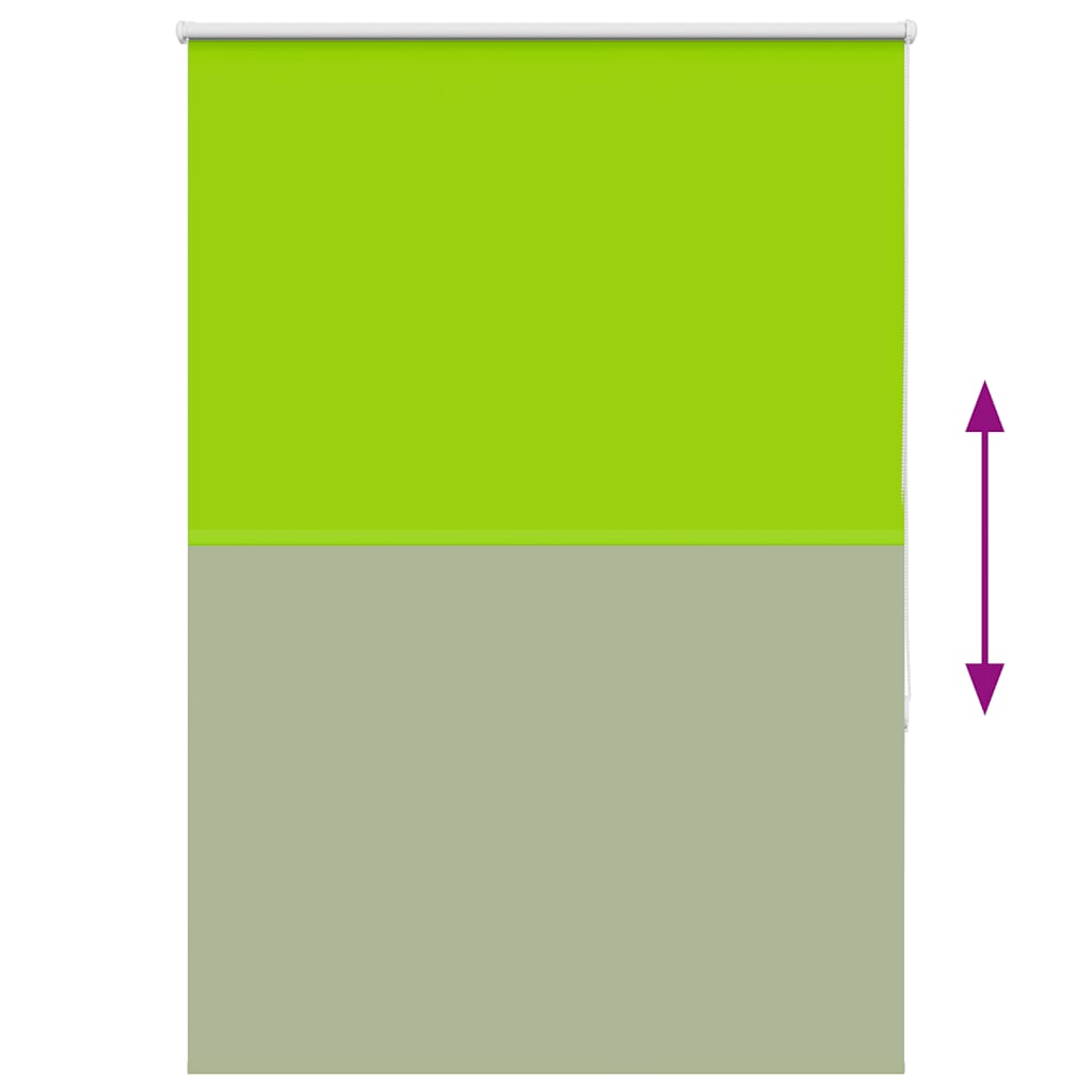 Roller Blind Blackout Leaves Green 95x175 cm Fabric Width 90.7 cm Polyester
