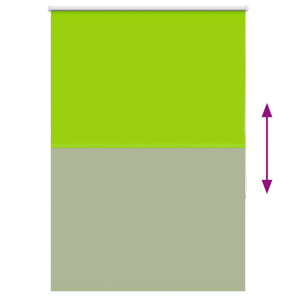 Roller Blind Blackout Leaves Green 95x175 cm Fabric Width 90.7 cm Polyester