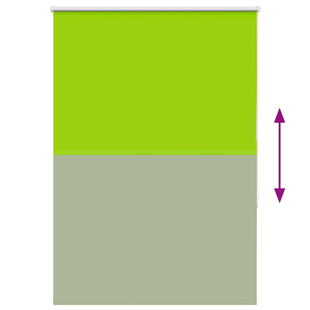 Roller Blind Blackout Leaves Green 115x175 cm Fabric Width 110.7 cm Polyester