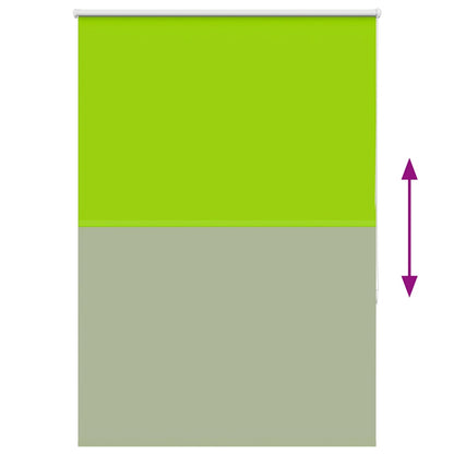 Roller Blind Blackout Leaves Green 115x175 cm Fabric Width 110.7 cm Polyester