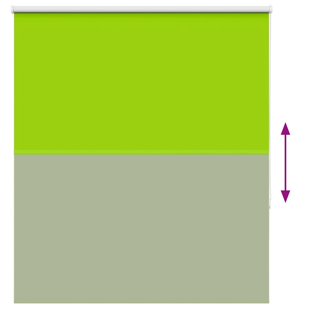 Roller Blind Blackout Leaves Green 135x175 cm Fabric Width 131.6 cm Polyester