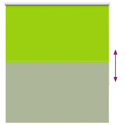 Roller Blind Blackout Leaves Green 135x175 cm Fabric Width 131.6 cm Polyester