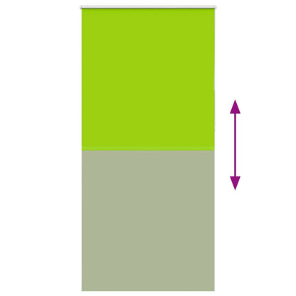 Roller Blind Blackout Leaves Green 105x210 cm Fabric Width 100.7 cm Polyester