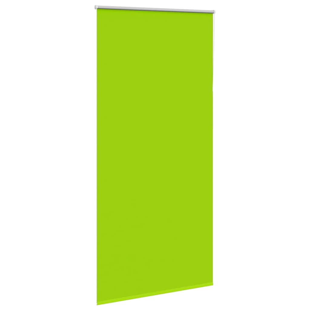 Roller Blind Blackout Leaves Green 115x210 cm Fabric Width 110.7 cm Polyester