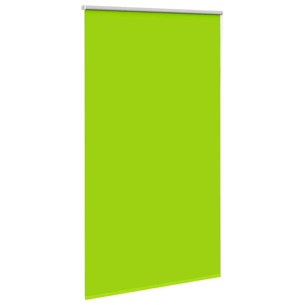Roller Blind Blackout Leaves Green 130x210 cm Fabric Width 126.6 cm Polyester