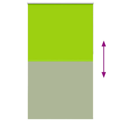 Roller Blind Blackout Leaves Green 140x210 cm Fabric Width 136.6 cm Polyester