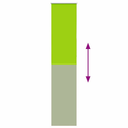 Roller Blind Blackout Leaves Green 55x230 cm Fabric Width 50.7 cm Polyester