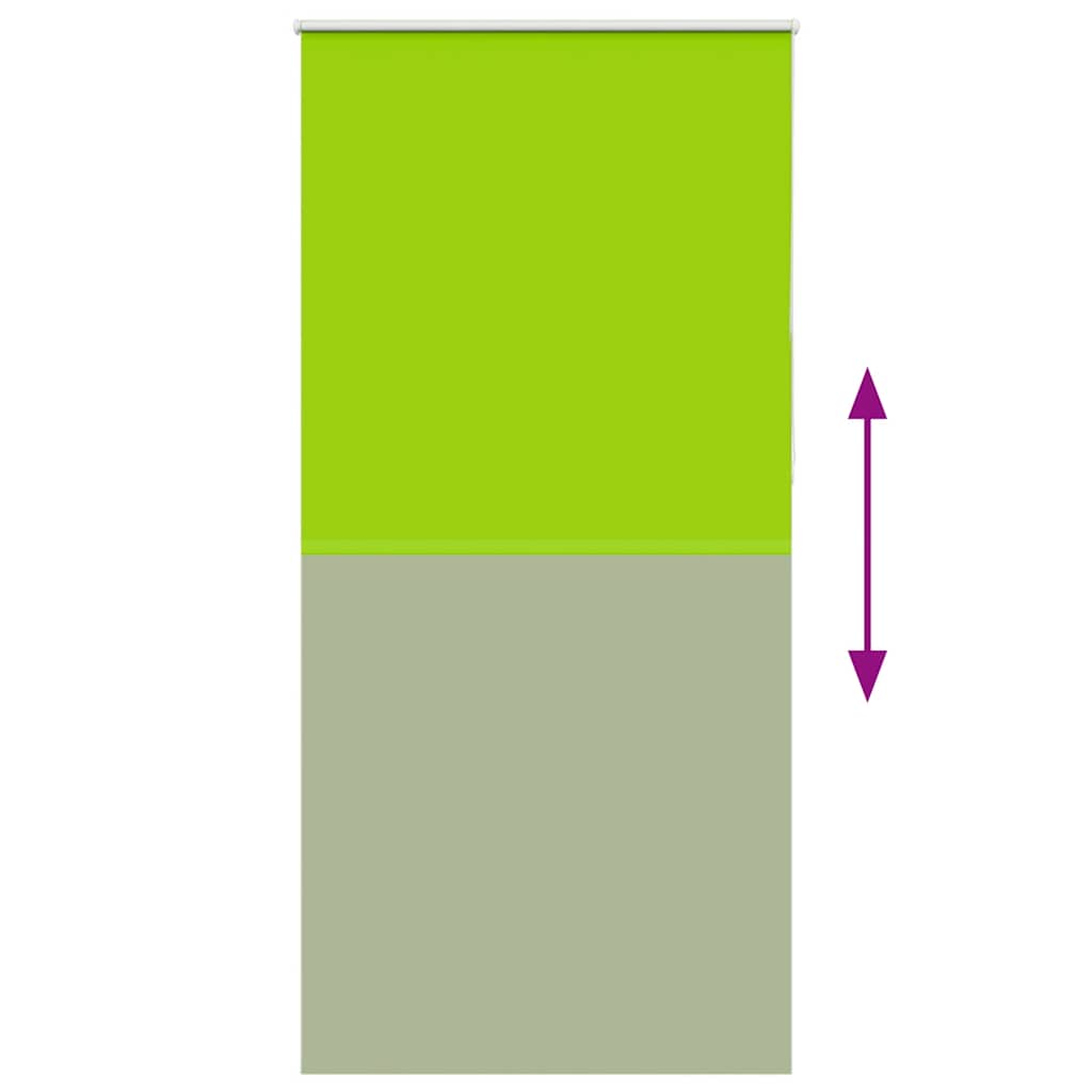 Roller Blind Blackout Leaves Green 110x230 cm Fabric Width 105.7 cm Polyester