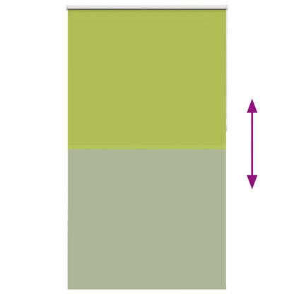 Roller Blind Blackout Leaves Green 130x230 cm Fabric Width 126.6 cm Polyester