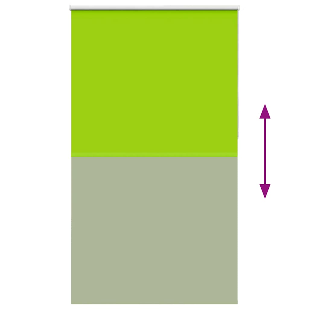 Roller Blind Blackout Leaves Green 135x230 cm Fabric Width 131.6 cm Polyester