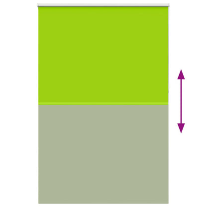 Roller Blind Blackout Leaves Green 145x230 cm Fabric Width 141.6 cm Polyester