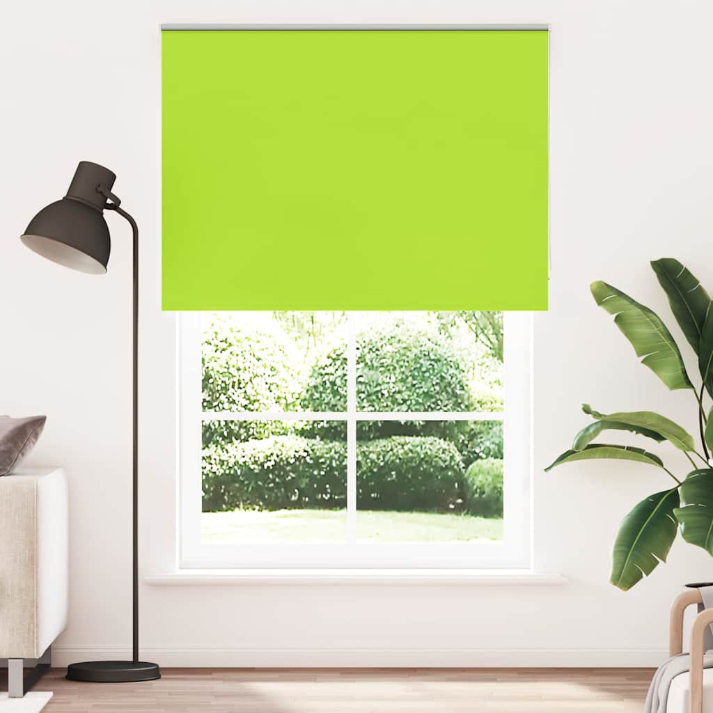 Roller Blind Blackout Leaves Green 150x230 cm Fabric Width 146.6 cm Polyester