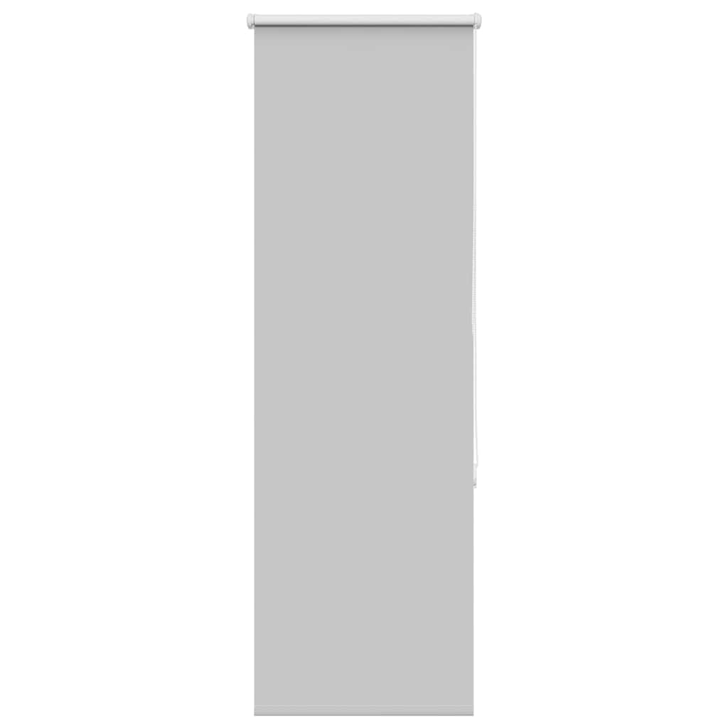 Roller Blind Blackout Light Grey 40x130 cm Fabric Width 35.7 cm Polyester