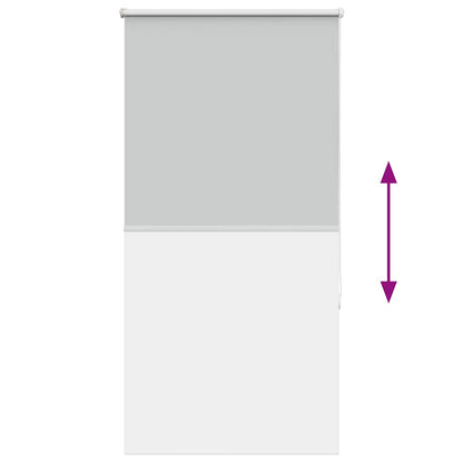 Roller Blind Blackout Light Grey 80x130 cm Fabric Width 75.7 cm Polyester