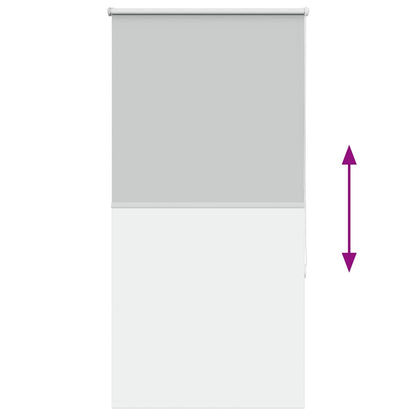 Roller Blind Blackout Light Grey 85x130 cm Fabric Width 80.7 cm Polyester