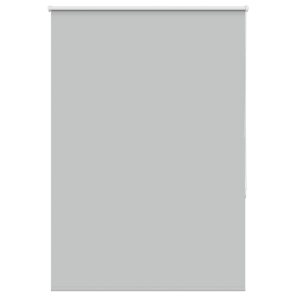 Roller Blind Blackout Light Grey 105x130 cm Fabric Width 100.7 cm Polyester