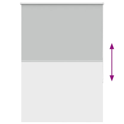 Roller Blind Blackout Light Grey 115x130 cm Fabric Width 110.7 cm Polyester