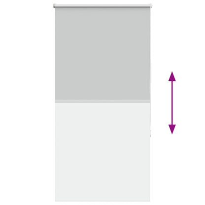 Roller Blind Blackout Light Grey 85x150 cm Fabric Width 80.7 cm Polyester