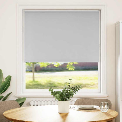 Roller Blind Blackout Light Grey 95x150 cm Fabric Width 90.7 cm Polyester
