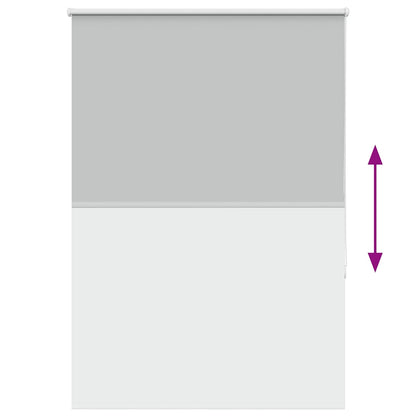 Roller Blind Blackout Light Grey 105x150 cm Fabric Width 100.7 cm Polyester