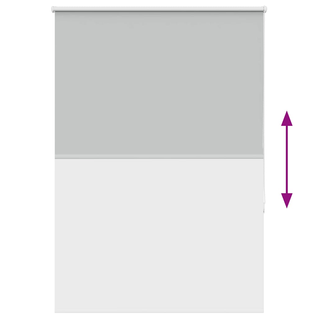 Roller Blind Blackout Light Grey 110x150 cm Fabric Width 105.7 cm Polyester