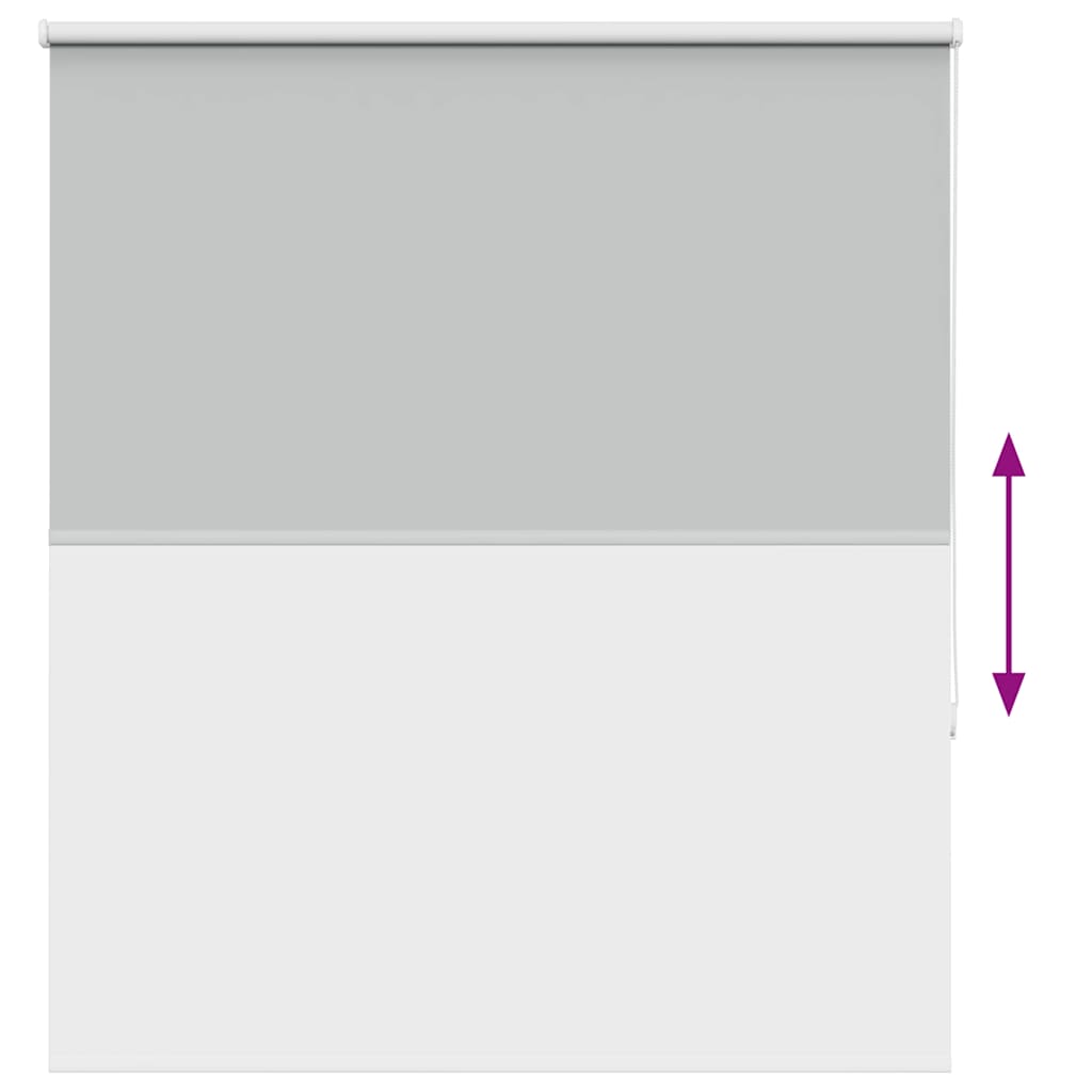 Roller Blind Blackout Light Grey 140x150 cm Fabric Width 136.6 cm Polyester