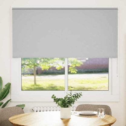 Roller Blind Blackout Light Grey 145x150 cm Fabric Width 141.6 cm Polyester