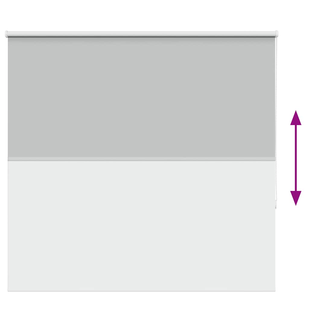Roller Blind Blackout Light Grey 145x150 cm Fabric Width 141.6 cm Polyester