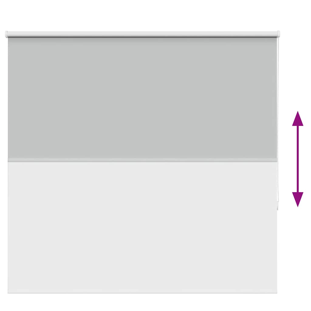 Roller Blind Blackout Light Grey 150x150 cm Fabric Width 146.6 cm Polyester
