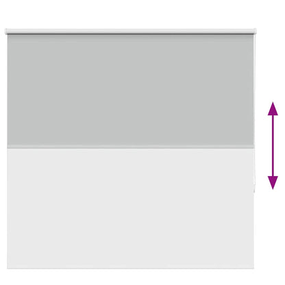 Roller Blind Blackout Light Grey 155x150 cm Fabric Width 151.6 cm Polyester