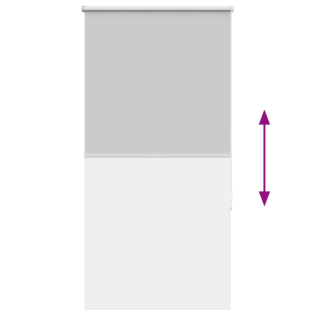 Roller Blind Blackout Light Grey 75x175 cm Fabric Width 70.7 cm Polyester