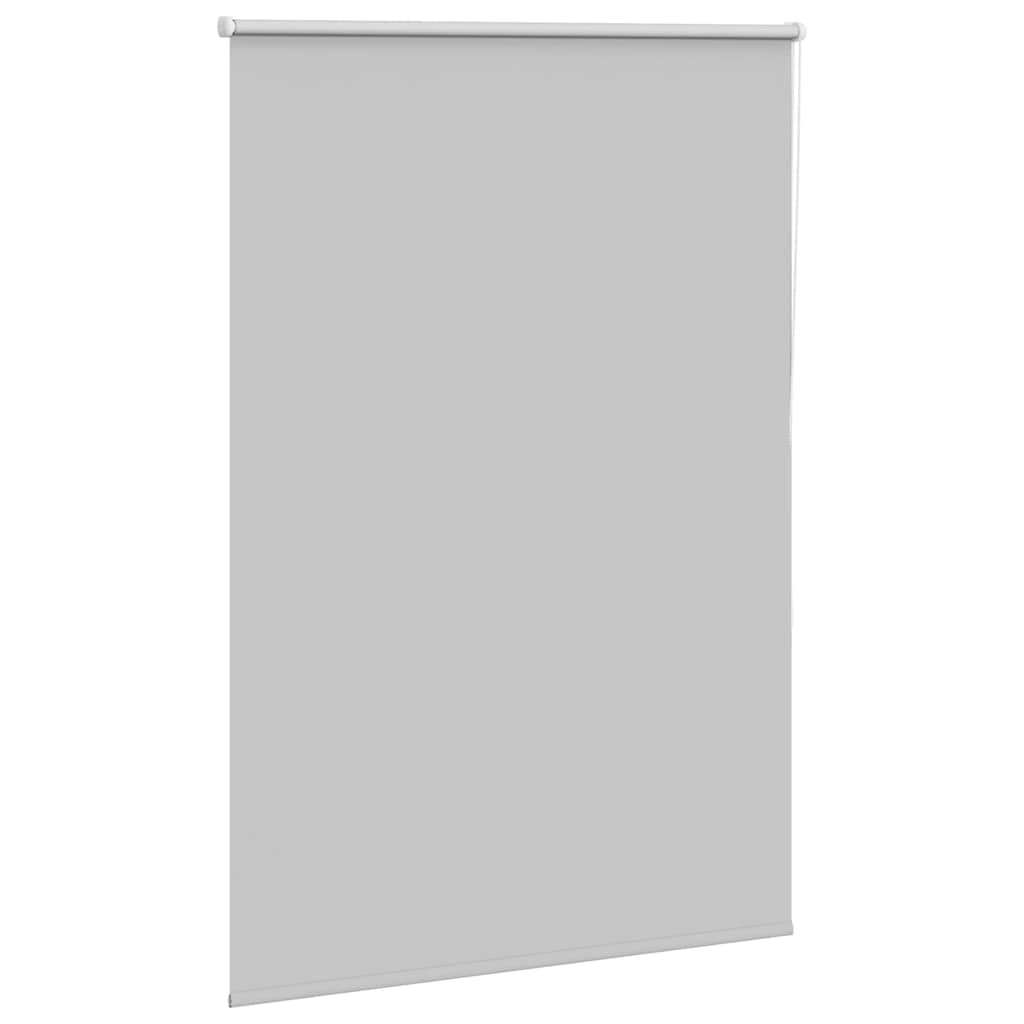 Roller Blind Blackout Light Grey 110x175 cm Fabric Width 105.7 cm Polyester