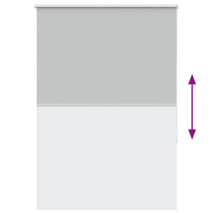 Roller Blind Blackout Light Grey 110x175 cm Fabric Width 105.7 cm Polyester