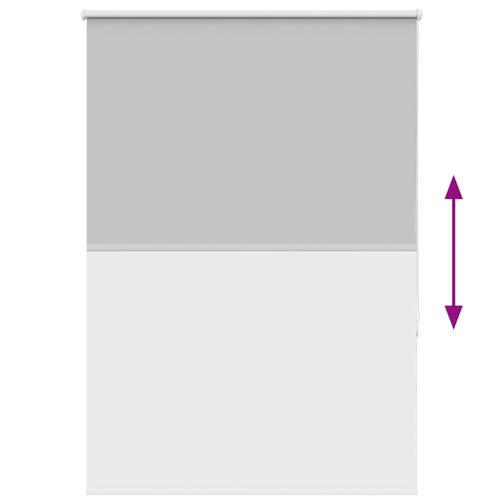 Roller Blind Blackout Light Grey 115x175 cm Fabric Width 110.7 cm Polyester