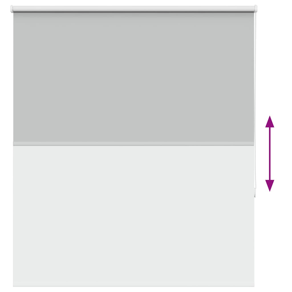 Roller Blind Blackout Light Grey 140x175 cm Fabric Width 136.6 cm Polyester