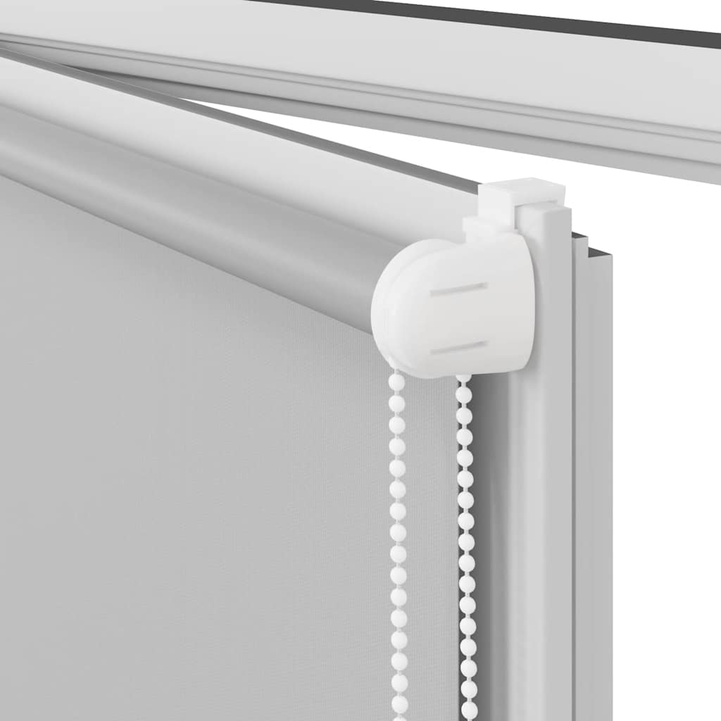 Roller Blind Blackout Light Grey 40x210 cm Fabric Width 35.7 cm Polyester