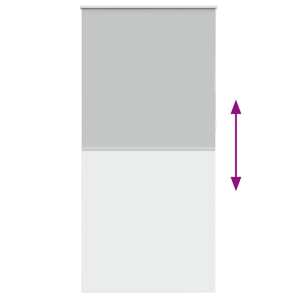 Roller Blind Blackout Light Grey 110x210 cm Fabric Width 105.7 cm Polyester