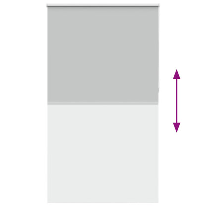 Roller Blind Blackout Light Grey 135x210 cm Fabric Width 131.6 cm Polyester