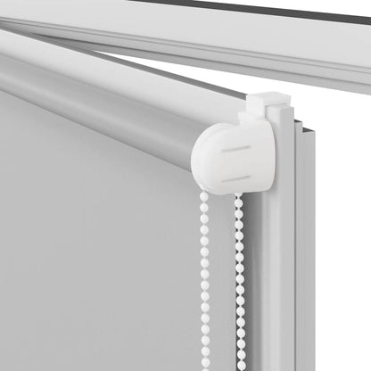 Roller Blind Blackout Light Grey 40x230 cm Fabric Width 35.7 cm Polyester