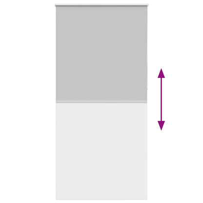 Roller Blind Blackout Light Grey 95x230 cm Fabric Width 90.7 cm Polyester